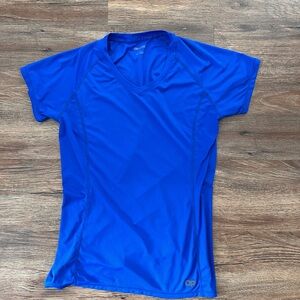 Outdoor Research Women's Vibrant Blue Short Sleeve Tee